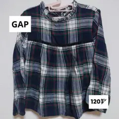 GAP ギャップ キッズ ブラウス タータンチェック グリーン 120