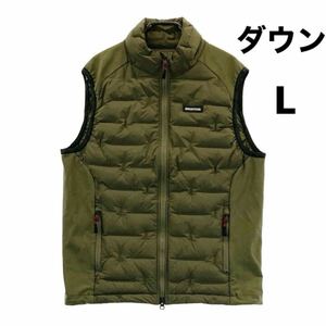 新品　Lサイズ　BRIEFING ブリーフィング ゴルフ　MENS HYBRID DOWN VEST ダウンベスト メンズ　秋冬　オリーブ　カーキ　