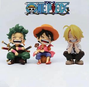 ワンピース　ONE PIECE フィギュア　ゾロ　ルフィ　サンジ　3体セット 箱無し