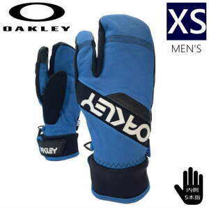 ◆ XSサイズ OAKLEY FACTORY WINTER TRIGGER MITT NUCLEAR BLUEオークリー ミトン グローブ スキー スノーボード メンズ