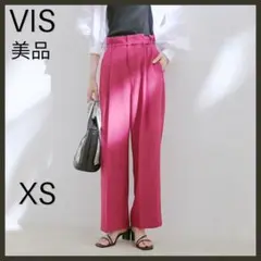 【VIS/ビス】接触冷感・洗える/美easy Dカンベルト付きワイドパンツ/美品