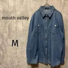 124【mouthvalley/マウスバレー】デニムシャツ　シンプル　カジュアル