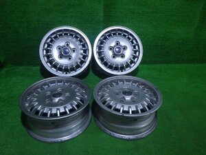 中古 14インチ 14×5.5J 5穴 カペラ純正 アルミホイール 4本セット 旧車 当時物 激レア GVFW GV8W GDFP