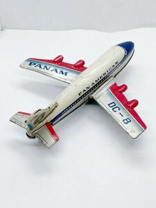 昭和 レトロ 当時物 ブリキ 飛行機 DC-8 PANAM おもちゃ