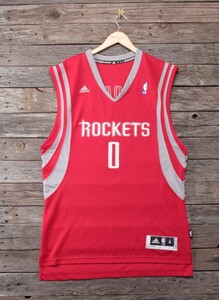 NBA アディダス製 ヒューストン ロケッツ #0 「BROOKS」モデル 赤 表M