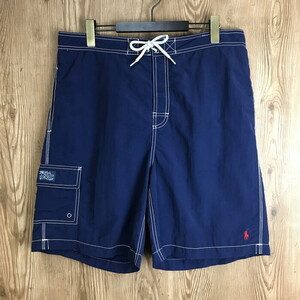 Polo by Ralph Lauren ポロ ラルフローレン スイムショーツ ショートパンツ サイズ メンズ L 紺色 古着 s24072771