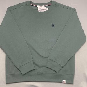 【送料無料】【新品】US.POLO ASSN レディース裏起毛トレーナー　　LL　2L　　グリーン★33329