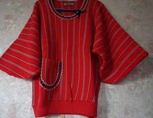 ★茶羽織 高級手編みセーター★