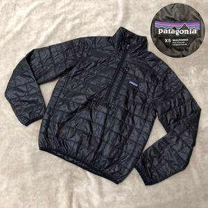 patagonia パタゴニア ナノパフプルオーバー 84020 黒 メンズXS PRIMALOFT プリマロフト