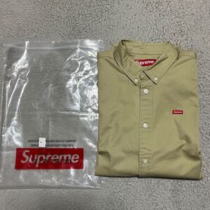 23aw Supreme Small Box Shirt Tan 長袖シャツ M シャツ　M 赤　タン　