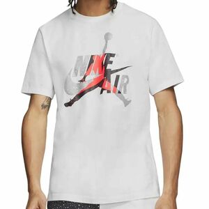 USA正規品 【XL】 NIKE ナイキ AIR JORDAN エア ジョーダン 半袖 Tシャツ マッシュアップロゴ ネオンカラー 白 JUMPMAN ジャンプマン