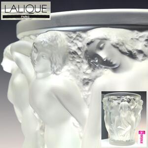 【趣楽】 【LALIQUE ラリック社】『バッカスの巫女 バコントゥ』高さ２４，５ｃｍ　重量６，４ｋｇ　箱付　本物保証　Ｓ２０６１