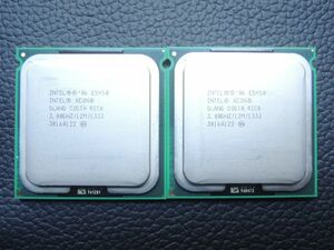 Intel LGA771 Quad Core Xeon E5450 SLANQ 3.00GHz/12M/1333 COSTA RICA 2個セット Dual動作画面有 定形外発送￥250可