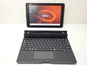 ☆1円☆富士通 ARROWS Tab Q509/VE☆Celeron N4000 1.10GHz/4GB/SSD128GB/高解像度1920×1080/タッチパネル/無線/カメラ/Office/Win11☆