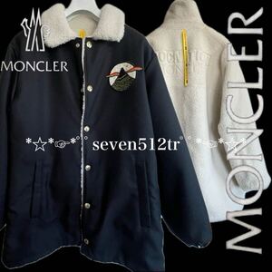 【初売り・定価90万激レア1点】本物新品 43711315 MONCLERモンクレールX ROCNATION BY JAY-Z 2(サイズL) 限定リバーシブル ムートンコート