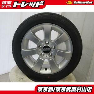 タイヤ新品 中古ホイール BBS 16-7.0J+34 5H120 + アロースピード S-01 205/55R16 4本セット 武蔵村山岸BMW3シリーズE90E91E92E93