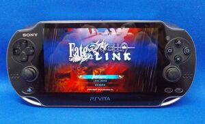 動作確認済 PSVITA クリスタル・ブラック PCH-1100 本体 2011年 SONY PlayStation Vita ヴィータ 携帯ゲーム 現状品