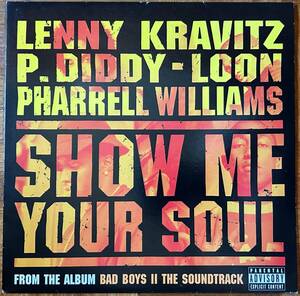 EU盤12"EP★Lenny Kravitz - P. Diddy - Loon - Pharrell Williams★Show Me Your Soul★2003年★超音波洗浄済★試聴可能