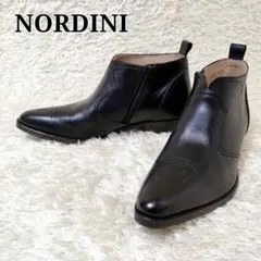 【美品】NORDINI ウエスタンブーツ シークレット レザー サイドジップ