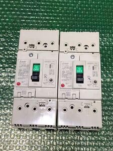 ブレーカー 漏電遮断器 NV125-CVF 100-440VAC 3P 100A 100 200 500mA MITSUBISHI ELECTRIC 三菱 MADE IN JAPAN 2個セット 中古品 管理D-244