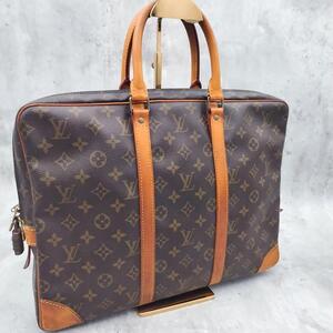 1円～■鑑定済■LOUIS VUITTON■ルイヴィトン モノグラム ポルトドキュマン ヴォワヤージュ ビジネスバッグ　ブリーフケース 鑑定済