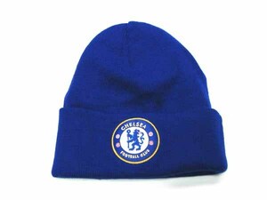 Chelsea FC ニット帽 ロイヤル ブルー プレミアリーグ フリーサイズ 男女兼用 ビーニー 帽子 【新品未使用品】 ◆アウトレット◆