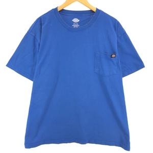 古着 ディッキーズ Dickies 半袖 ワンポイントロゴポケットTシャツ メンズXXL /eaa432404