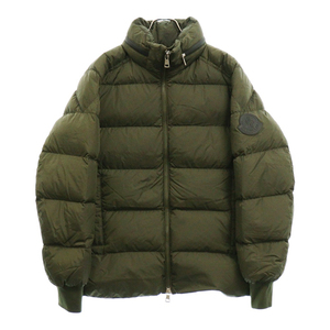 MONCLER モンクレール 21AW Lenormand ルノルマン 袖ロゴワッペンフード付きダウンジャケット G20911A00047 68352 カーキ