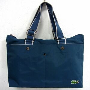 美品■LACOSTE ラコステ HORIZ TOTE トートバッグ メンズ レディース 1円スタート