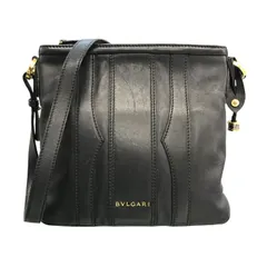 BVLGARI ブルガリ ショルダーバッグ レディース レザー ビーゼロワン ロゴ 斜め掛け ブラック 中古 T1