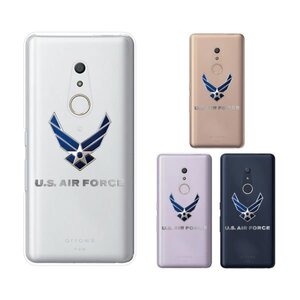 docomo arrows Be4 F-41A スマホ ケース ハード カバー 空軍7 米軍 ミリタリー USAF クリアデザイン