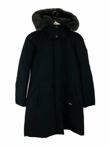 Woolrich◆ロングダウンジャケット/XS/コットン/NVY/無地/WWOU0551//