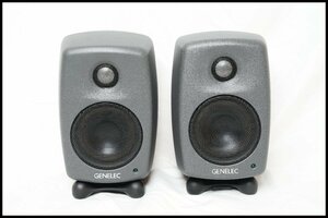 ★GENELEC★6010B グレー 小型パワードモニタースピーカー 希少モデル 美品 ペア ジェネレック★