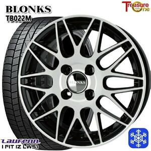 高崎 新品 冬セット ブロンクス TB-022M 14x5.5J +38 4H100 ラウフェン LW51 165/70R14インチ スペイド等