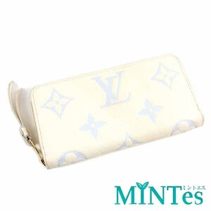 Louis Vuitton ルイヴィトン M83308 ジッピーウォレット ラウンドファスナー長財布 モノグラム-アンプラント ラテホワイトキャンディブルー