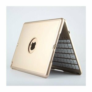 LHH373★Bluetooth キーボードバックライト付きiPad Air2キーボード一体型ケース iPad Air iPad Pro 9.7対応 キーボードケース アルミ 光る