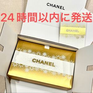 新品未使用☆CHANEL シャネル ギフトボックス リボン ホリデー 2024 ゴールド 金