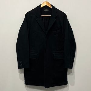 【714】 美品 rude gallery ヘビー 刺繍 チェスター コート 3 L ブラック 黒 black ルードギャラリー 裏 チェック ライナー check coat