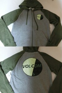 USA購入ボルコム【Volcom】裏起毛タイプ フルジップパーカーUS S