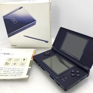 J3-6137T 【箱付/動作品】 Nintendo/任天堂 DS lite USG-001 エナメルネイビー ゲーム機