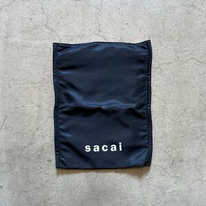 新品未使用 sacai サカイ / ノベルティ ナイロン ポーチ / black ブラック ワイヤー入り