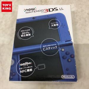 1円〜 動作確認/初期化済 Newニンテンドー3DS LL RED-001 メタリックブルー 本体