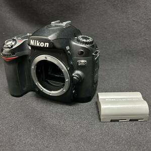 ジャンク ニコン Nikon D80 デジタル一眼 ボディ バッテリー エラー表示