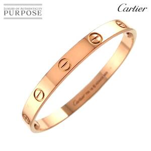 カルティエ Cartier ラブ ブレス #16 K18 PG ピンクゴールド 750 ブレスレット バングル Love Bracelet 90253035