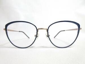 12932◆【SALE】VIKTOR＆ROLF ビクター＆ロルフ 70-0190-3 49□17 140 クリアーレンズ 伊達メガネ/眼鏡 MADE IN JAPAN 中古 USED