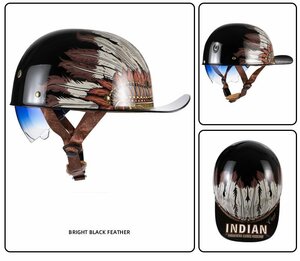 【送料無料】ヘルメットバイクヘルメット ジェットハーレー ヴィンテージ ハーフヘルメット ジェットヘルメット M -XXLサイズcdp206