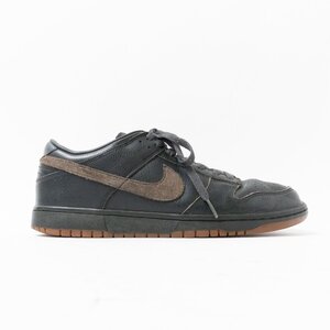 【1円スタート】 NIKE ナイキ 309431-006 DUNK LOW ANTHRACITE ダンク ロー アンスラサイト 2005年 ブラック レザー スニーカー US10 28cm