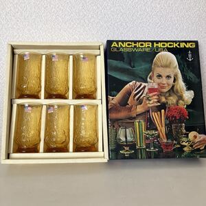 ANCHOR HOCKING タンブラーセット グラス クリスタル ファイヤーキング USA アメリカ製 新品