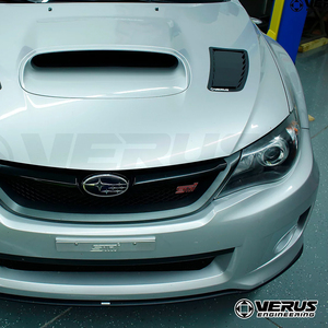 VERUS ENGINEERING(ヴェルスエンジニアリング)：A0212A：SUBARU WRX STI(GR/GV)：フードルーバーキット：ブラックパウダーコート