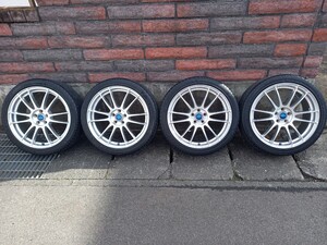 RAYS 57XTREME gramLIGHTS 18 7.5J 50 PCD100 レイズグラムライツ57エクストリーム プリウス 86 BRZ レガシィ フォレスター 美品